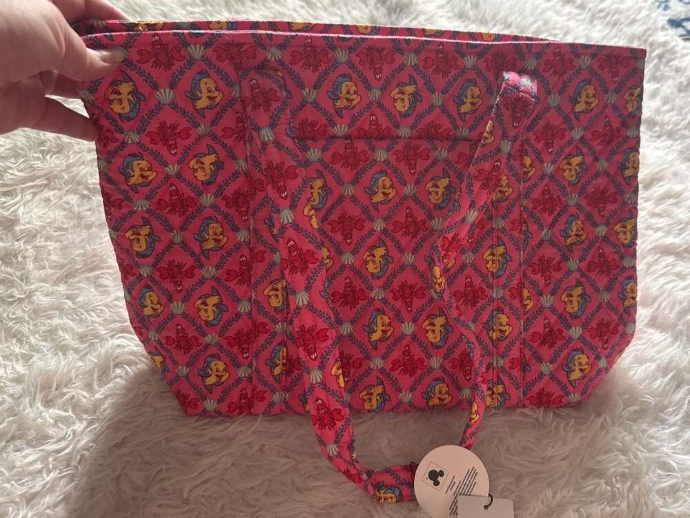 Vera Bradley x Disney The Little Mermaid Flounder and Sebastian Small Vera Tote